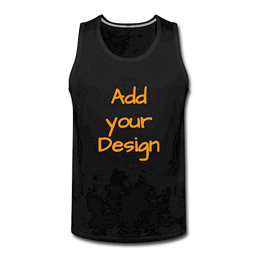 Canotta premium da uomo nero