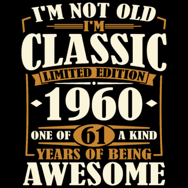 Zoom image Vuosikerta 1960 syntynyt 60-vuotissyntymäpäivänä