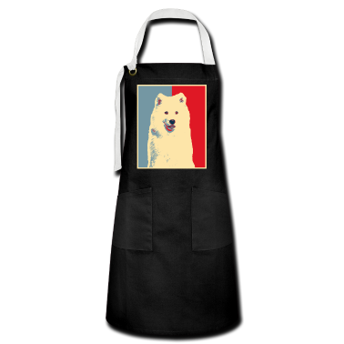 dicendo di compleanno  - Opera d'arte del cane - Vintage Samoiedo