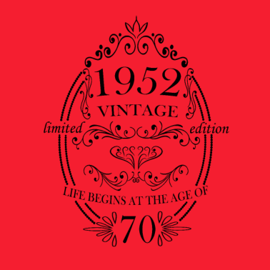 Zoom image Geboren in 1952 Verjaardagsspreuken