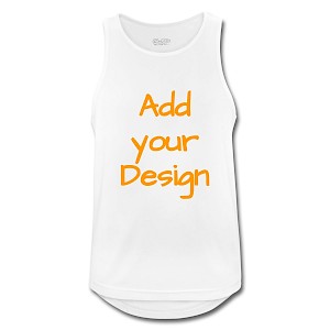 Men's Breathable Tank Top white