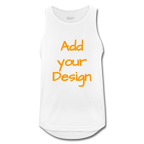 Männer Tank Top atmungsaktiv Weiß