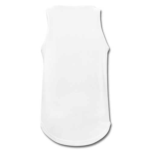 Männer Tank Top atmungsaktiv Hinten Weiß