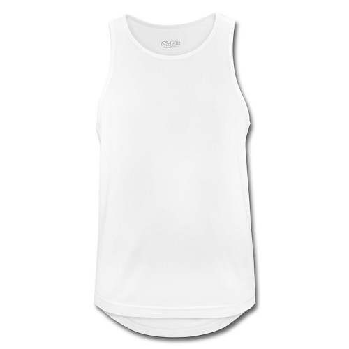 Männer Tank Top atmungsaktiv Vorne Weiß