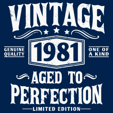 Zoom image Vintage 1981 född Vintage 1981 Födelsedag