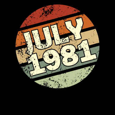 Zoom image 40-årsdag Juli vintage 1981 gåva idé