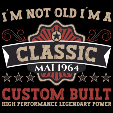 Zoom image Fødselsdag Classic Vintage 1964 Maj Vintage Sjov