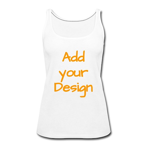 Tank top damski Premium biały