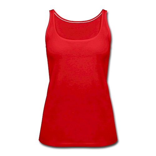 Women's Premium Tank Top Vorne red