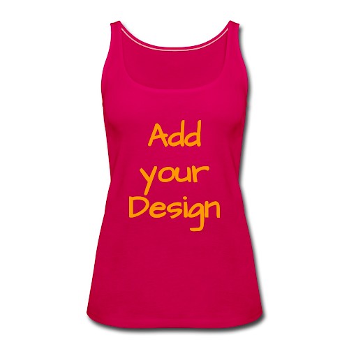 Tank top damski Premium ciemny róż