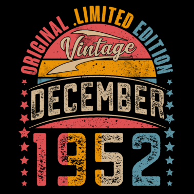 Zoom image 1952 Joulukuu Vintage 70-vuotissyntymäpäivä Vintage