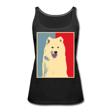 dicendo di compleanno  - Opera d'arte del cane - Vintage Samoiedo