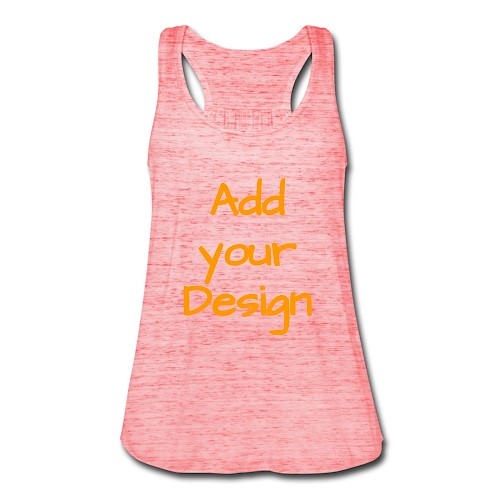 Fjærlett singlet for kvinner rød-melert