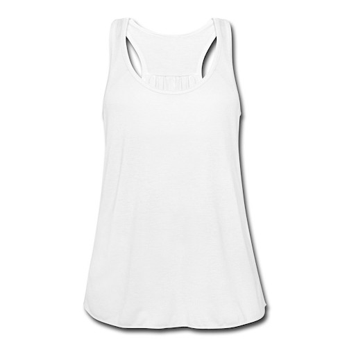 Fjærlett singlet for kvinner Vorne hvit