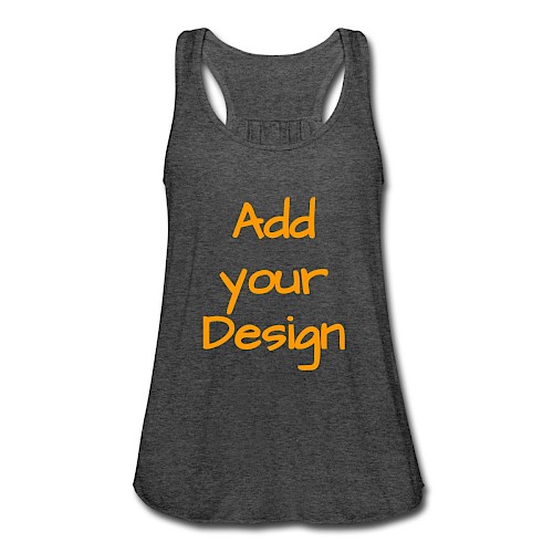 Fjærlett singlet for kvinner mørkegrå melert