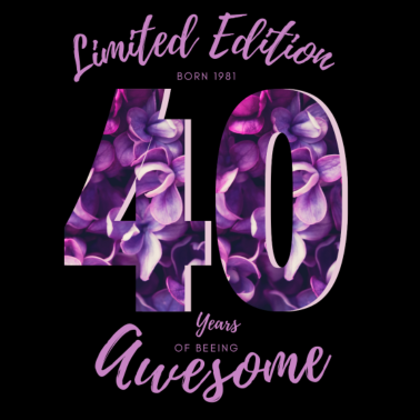 Zoom image Gåva till 40-årsdagen Kvinnor 1981 Lila