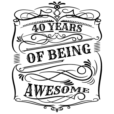 Zoom image 40-årsdag Awesome sedan 40 års gåva