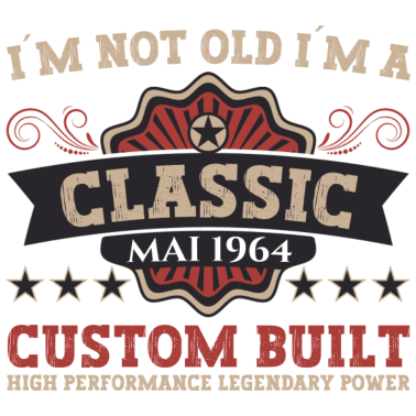 Zoom image Fødselsdag Classic Vintage 1964 Maj Vintage Sjov