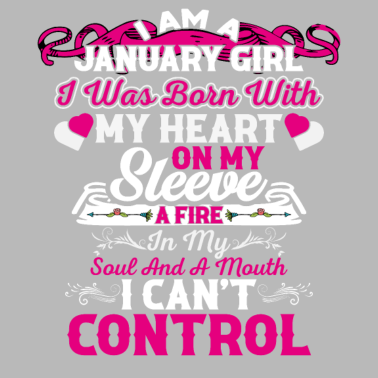 Zoom image Citation d’anniversaire Je suis une fille de janvier