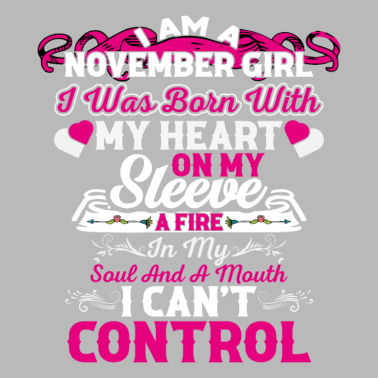 Zoom image Citation d’anniversaire Je suis une fille de novembre