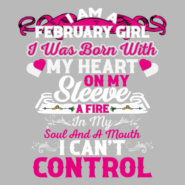 Zoom image Citation d’anniversaire Je suis une fille de février