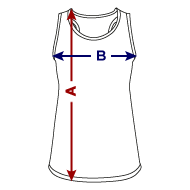 Women's Breathable Tank Top Size overview