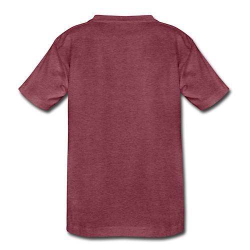 Kids' Premium T-Shirt Hinten heather burgundy