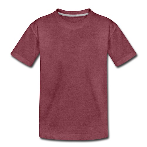 Kids' Premium T-Shirt Vorne heather burgundy
