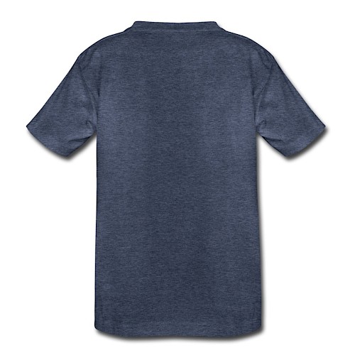 Kids' Premium T-Shirt Hinten heather blue