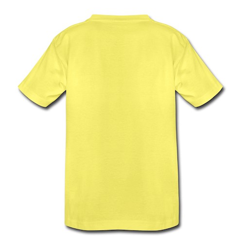 Kids' Premium T-Shirt Hinten yellow