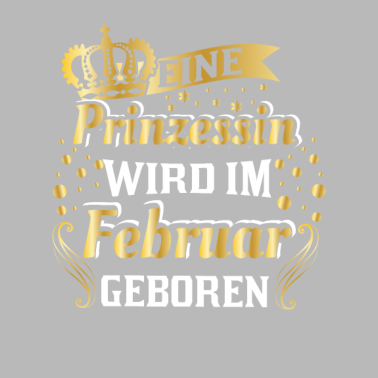 Zoom image Prinsessskjorta född i februari med krona