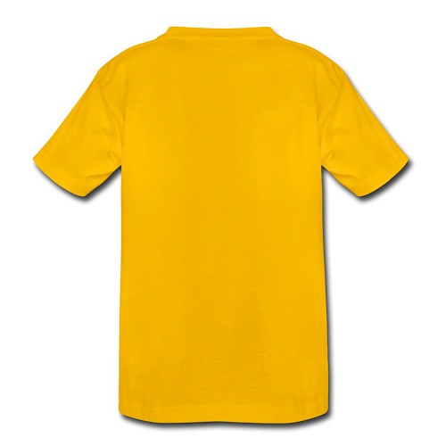 Børne premium T-shirt Hinten sol-gul