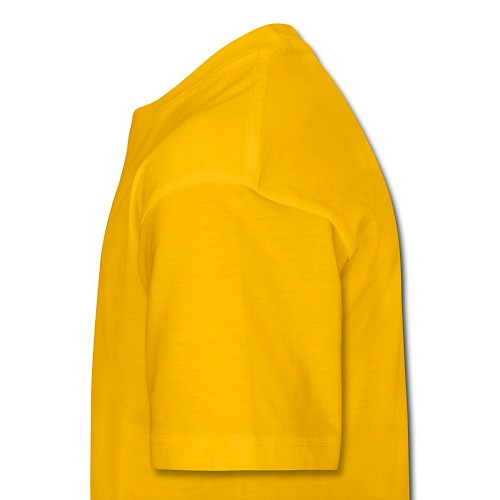 Børne premium T-shirt Links sol-gul