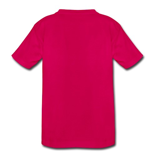 Kids' Premium T-Shirt Hinten dark pink