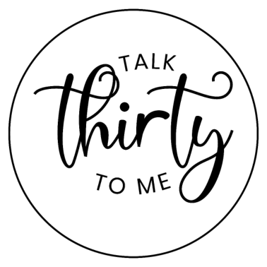 Zoom image Parlez-moi 30 pour moi citation anniversaire