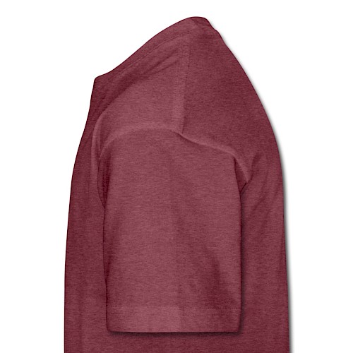 Teenager Premium T-Shirt Links Bordeauxrot meliert