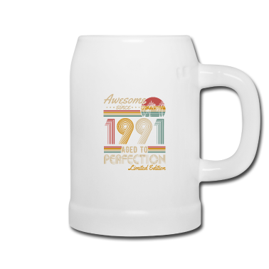 syntymäpäivä sanonta  - Syntynyt 1991 Vintage Birthday Retro