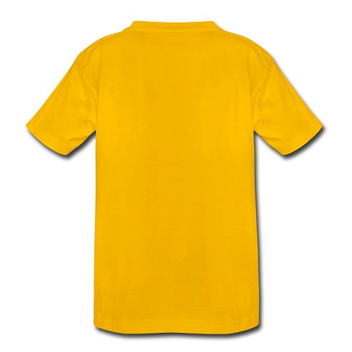Teenage Premium T-Shirt Hinten sun yellow