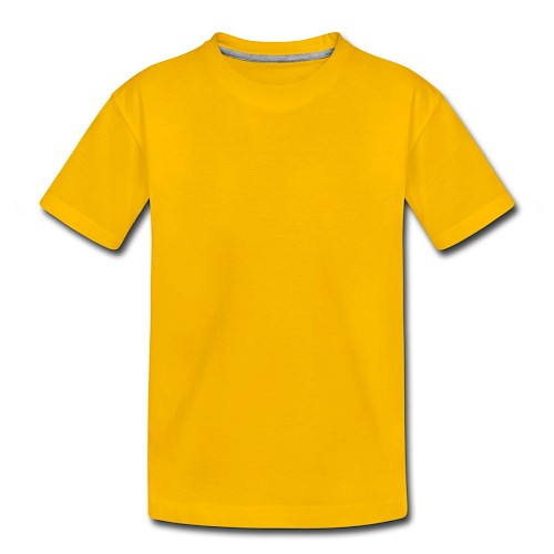 Teenage Premium T-Shirt Vorne sun yellow
