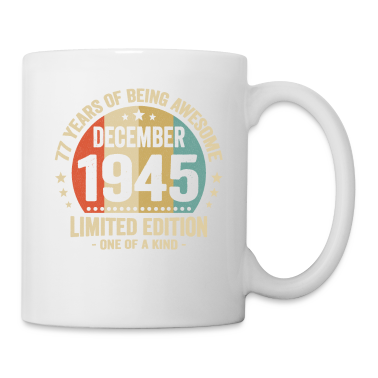 verjaardag gezegde  - 77 jaar geweldig zijn sinds december 1945