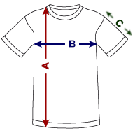 Teenage T-Shirt Size overview