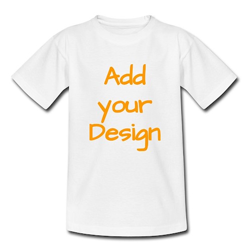 Teenager T-Shirt Weiß