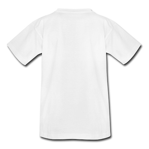 Teenager T-Shirt Hinten Weiß