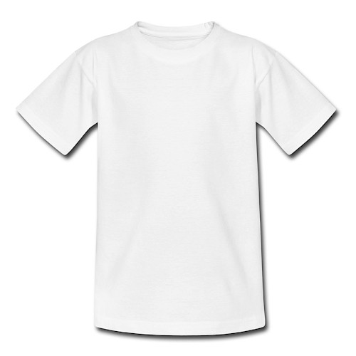 Teenager T-Shirt Vorne Weiß
