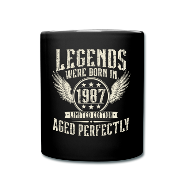 födelsedagsordspråk  - Född 1987 Vintage Legends Birthday Vintage