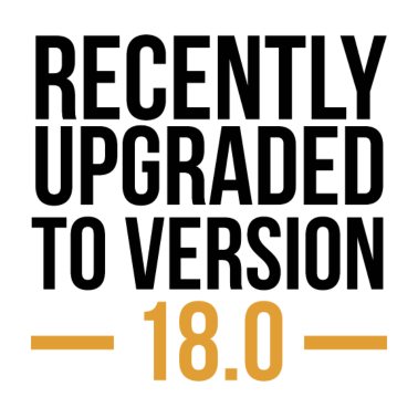 Zoom image Nyligen uppgraderad till Versions 18.0-present