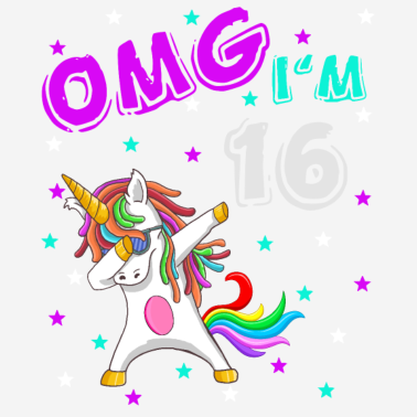 Zoom image OMG Jag är 16 rolig enhörningsidon med enhörning