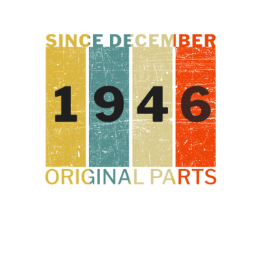 Zoom image Né en décembre 1946 Drôle d’anniversaire Retro Citation