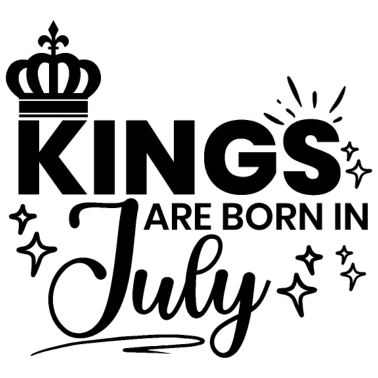 Zoom image Les rois sont nés en juillet Citation d’anniversaire
