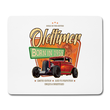 urodzinowe powiedzenie  - Oldtimer Hot Rod urodzony 1958 Prezent urodzinowy